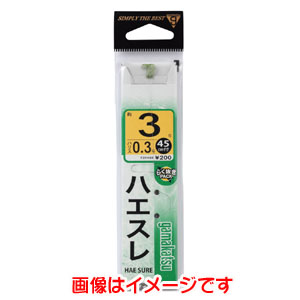 がまかつ Gamakatsu がまかつ 糸付 ハエスレ 緑 2号 ハリス 0.2 11-049