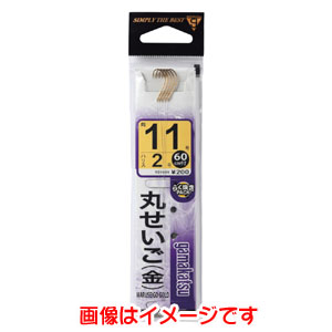 がまかつ Gamakatsu がまかつ 糸付 丸せいご 金 60cm 9号 ハリス 2 11-304