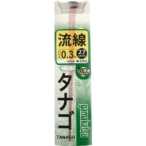 がまかつ Gamakatsu がまかつ テトロン糸付 タナゴ鈎 流線 ハリス テトロン 100 11-957