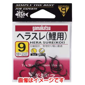 がまかつ Gamakatsu がまかつ ヘラスレ 鯉用 黒 7号 12-173