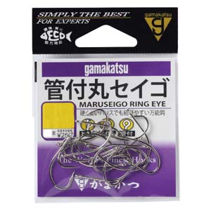 がまかつ Gamakatsu がまかつ 管付丸セイゴ 白 20号 66-453