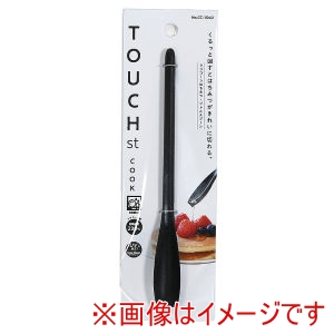パール金属 Pearl パール金属 TOUCH st シリコーン はちみつジャムスプーン ブラック CC-1540