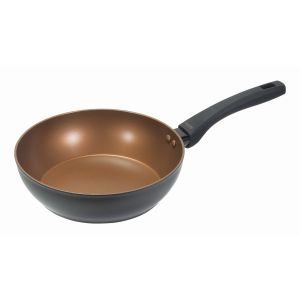 パール金属 Pearl パール金属 VISIONS GOLD Coat IH対応 フライパン 24cm ブラック CP-1749