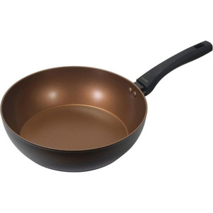 パール金属 パール金属 VISIONS GOLD Coat IH対応 フライパン 28cm ブラック CP-1750