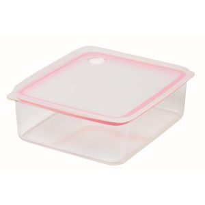 パール金属 パール金属 Easy Clean 深型 密閉 保存容器 L ピンク HB-2626