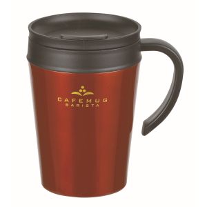 パール金属 パール金属 カフェマグバリスタ 真空蓋付 マグカップ 400ml ブラック HB-3988