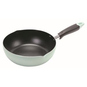 パール金属 Pearl パール金属 ふっ素加工 IH対応 目盛付 料理 フライパン 22cm グリーン HC-66