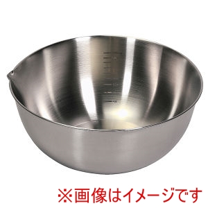 パール金属 Pearl パール金属 ベーシスライン ステンレス製 注ぎ口付き 深型 ボウル 27cm 目盛付き HC-1198