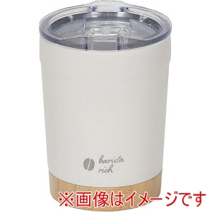 パール金属 Pearl パール金属 バリスタリッチ 真空蓋付き タンブラー 350 オフホワイト HC-1209