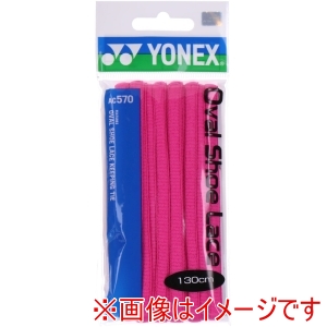 ヨネックス YONEX ヨネックス オーバルシューレース ピンク 110cm AC570 026 YONEX