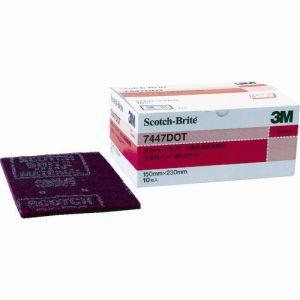スリーエム 3M スリーエム 3M 7447 DOT BOX スコッチ ブライト 工業用パッド 切れるタイプ 320相当 赤茶 BOX 10枚入