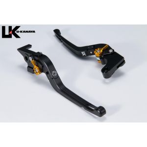 ユーカナヤ U-KANAYA U-KANAYA SU011-044-0711 レバーセット Rタイプ BK/GD (ツヤケシ) HAYABUSA 21-25