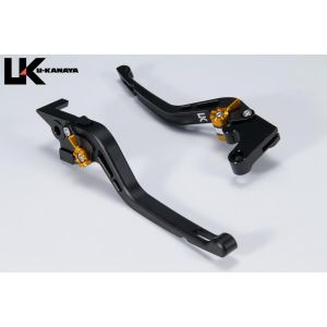 ユーカナヤ U-KANAYA U-KANAYA HO110-141-0511-R ブレーキレバーGPタイプ/ロング BK/GD (ツヤケシ) REBEL1100 DCT