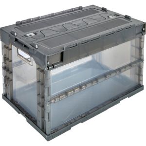 トラスコ中山 TRUSCO トラスコ中山 TR-SC50TMBK オリコン α折りたたみコンテナ 50L スライドロックフタ付 メーカー直送 代引 北海道 沖縄 離島不可