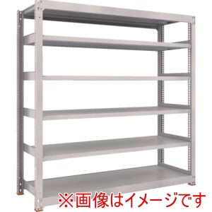トラスコ中山 TRUSCO トラスコ中山 M5-8676SFC NG スチールラック M5型中量棚 1800X721XH2400 6段 単体 ネオグレー メーカー直送 代引不可 北海道沖縄離島不可