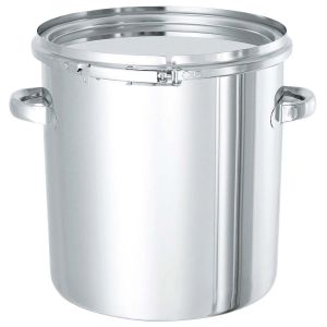 日東金属工業 日東金属工業 18-8 テーパー付 密閉容器 レバーバンド式 手付 TP-CTL 24cm
