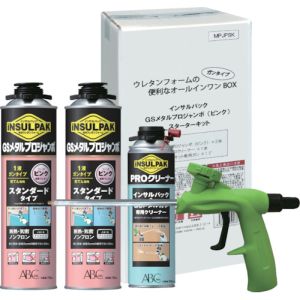 エービーシー商会 ABC ABC MPJPSK 簡易型発泡ウレタンフォーム 1液ガンタイプ インサルパック GSメタルプロジャンボ ピンク スターターキット フォーム色 ピンク