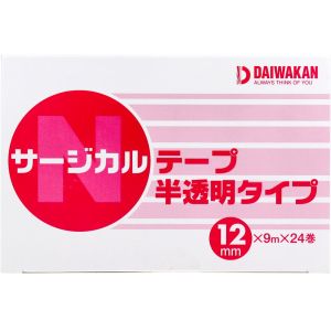 大和漢 大和漢 サージカルテープ 半透明タイプ 12mm×9m×24巻入