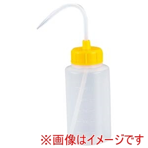 安元化成 安元化成 カラーキャップ広口洗浄瓶 1L イエロー 927-22-22-81