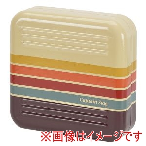 キャプテンスタッグ CAPTAIN STAG キャプテンスタッグ 蚊取り線香 スタンドケース クリームイエロー マルチボーダー UM-1659