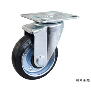 ユーエイキャスター YUEI ユーエイキャスター SJ-125W-P 産業用キャスター自在車 125径ゴム車輪