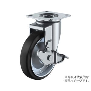 ユーエイキャスター YUEI ユーエイキャスター WJ2-150S 産業用キャスターS付自在車 150径ゴム車輪