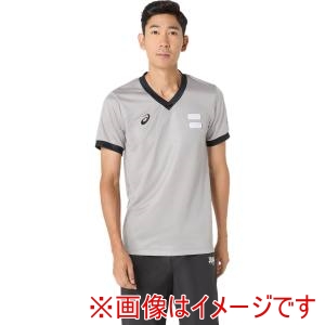 アシックス asics アシックス 2063A421 レフリーシャツ シルバーグレー L