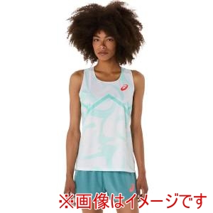 アシックス asics アシックス 2092A475 ウイメンズクールグラフィックシングレット スムージングシー S