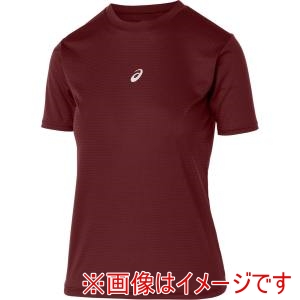 アシックス asics アシックス 2034A986 ジュニアミドルフィット半袖アンダーシャツ エンジ 160