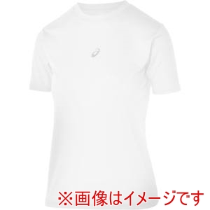 アシックス asics アシックス 2034A986 ジュニアミドルフィット半袖アンダーシャツ ブリリアントホワイト 160