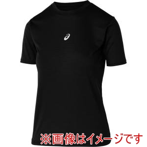 アシックス asics アシックス 2034A986 ジュニアミドルフィット半袖アンダーシャツ パフォーマンスブラック 150