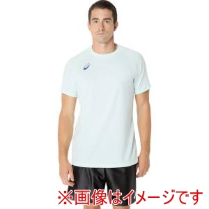 アシックス asics アシックス 2053A212 プラクティス半袖シャツ 背面ビックロゴ スーシングシー M