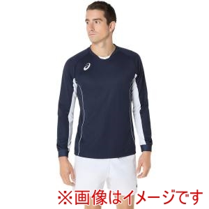 アシックス asics アシックス 2053A215 ゲームプラシャツ 長袖 ミッドナイト M