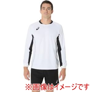 アシックス asics アシックス 2053A215 ゲームプラシャツ 長袖 ブリリアントホワイト 2XL