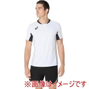 アシックス asics アシックス 2053A218 ゲームプラシャツ 半袖 ブリリアントホワイト L