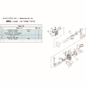 アルバック ULVAC アルバック G-100S G-100S用メンテナンスキットB 1Φ