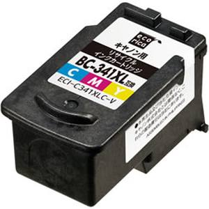 エコリカ ecorica エコリカ ECI-C341XLC-V リサイクルインク 3色カラー ecorica