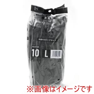 カヴァーワーク COVER WORK カヴァーワーク FT-3321-10P bisline業務用 13ゲージ 天然ゴム背抜き10双組 黒 LLサイズ