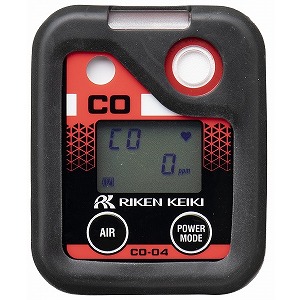理研計器 理研計器 CO-04C-00 個人装着型一酸化炭素計 CO-04 水素干渉低減 乾電池仕様 メーカー直送 代引不可 北海道沖縄離島不可