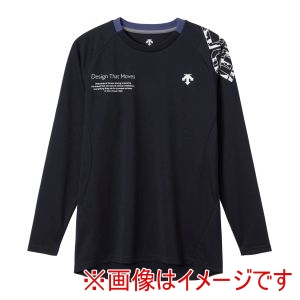 デサント DESCENTE デサント DV5FLT01U 長袖バレーボールシャツ ネイビー 2XO