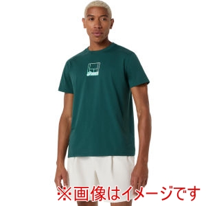 アシックス ASICS アシックス 2041A355 グラフィックTシャツ ダークネプチューン L