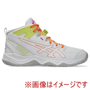 アシックス ASICS アシックス 1064A019 DUNKSHOT MB 10 WHITE/SUN PEACH 20.5cm