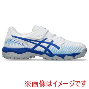アシックス ASICS アシックス 1104A056 JUNIOLE 7 TF WHITE/ASICS BLUE 19.5cm