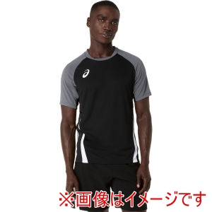アシックス ASICS アシックス 2101A344 プラクティス半袖シャツ パフォーマンスブラック 2XL