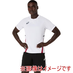 アシックス ASICS アシックス 2101A344 プラクティス半袖シャツ ブリリアントホワイト L