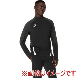 アシックス ASICS アシックス 2101A349 ハーフジップニットシャツ パフォーマンスブラック M