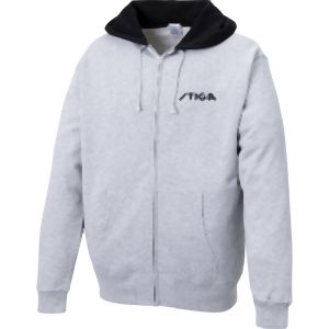 スティガ STIGA スティガ 卓球アパレル STIGA ジップパーカー JP グレー×ブラック L 1857191206