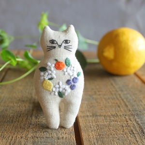 ピース Piece ピース 刺しゅうキット nekogao ブローチキット フルーツリース PHC-124-2