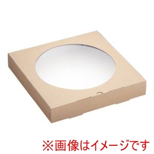 パックスタイル パックスタイル クラフトピザBOX窓付き 正角 25枚入