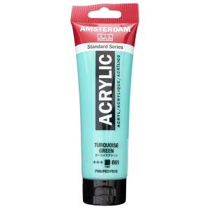 ターレンスジャパン ターレンス アムステルダム アクリリックカラー 120ml 661 ターコイズグリーン